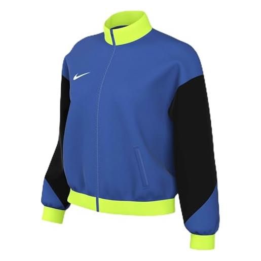 Nike w nk df acdpr24 trk jkt k waist length, royal blue/black/volt/white, xl donna
