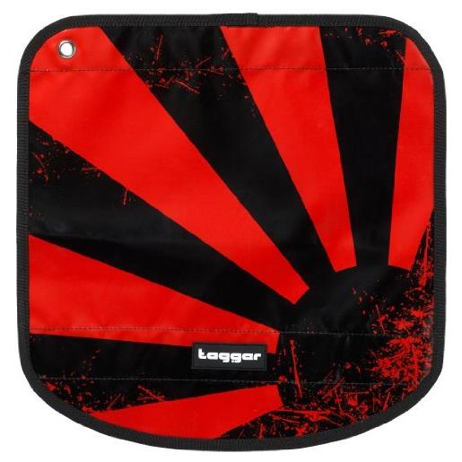 Tagger messenger flap crew - japanese sundown bbrd 5001-502201-bbrd, valigetta unisex adulto - rosso