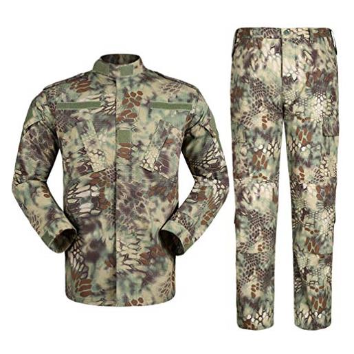 Zhiyuanan uomo tattico camouflage suit 2 pezzi set outdoor caccia trekking campeggio combat militare giacche da trekking impermeabili + pantaloni mimetico abbigliamento cp l