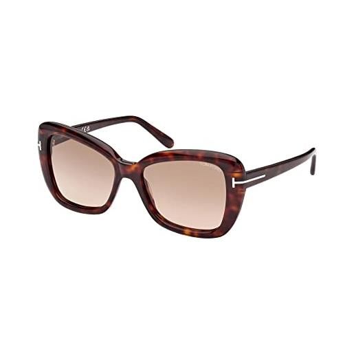 Tom Ford occhiali da sole maeve ft 1008 dark havana/light brown shaded 55/17/140 donna