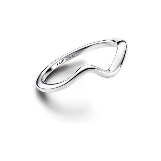 PANDORA timeless wave sterling silver ring, 50