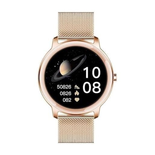 Radiant - collezione dakota - orologio intelligente, smartwatch con frequenzimetro, misuratore di pressione sanguigna, del sonno e funzione dell' attività digitale. Compatibile con android ios. 