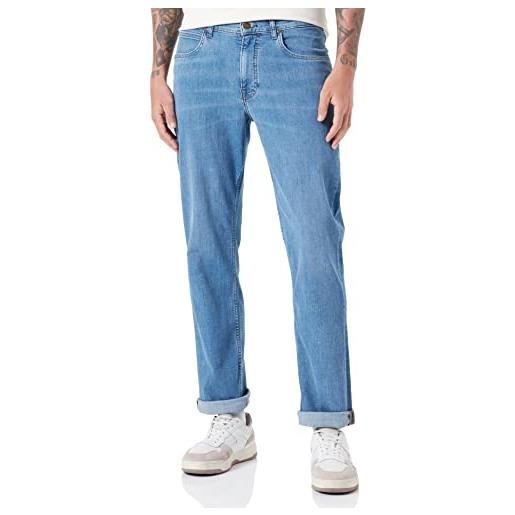 Lee brooklyn straight, jeans uomo, blu (manhattan mid), 30w / 32l