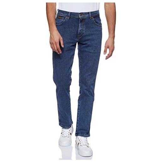 Wrangler texas jeans, blu (stonewash 010), 36w / 32l uomo