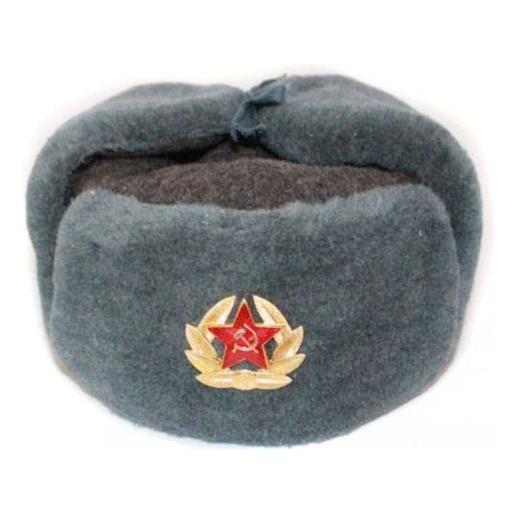 RUSSIAN STORE cappello colbacco ushanka in lana naturale originale del periodo sovietico. Esercito russo. Varie taglie disponibili (m)