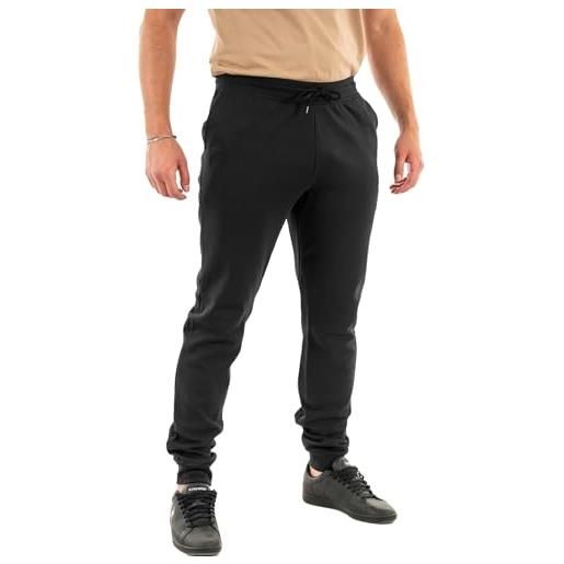 Le Coq Sportif ess pant regular n°4 m black pantaloni, nero, s uomo