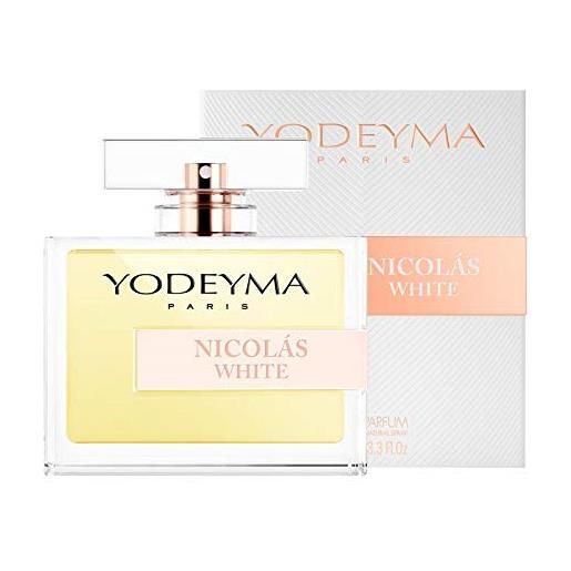 Generico yodeyma nicolas white 100 ml edp natural spray profumo donna