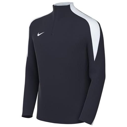 Nike y nk df strk24 drill top k maglia a maniche lunghe, ossidiana/ossidiana/bianco/bianco, 14-15 jahre unisex-bambini e ragazzi