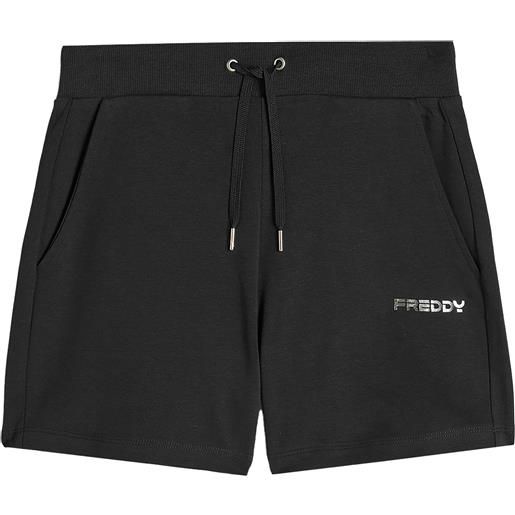 Freddy pantaloni corti da donna in cotone interlock con tasche