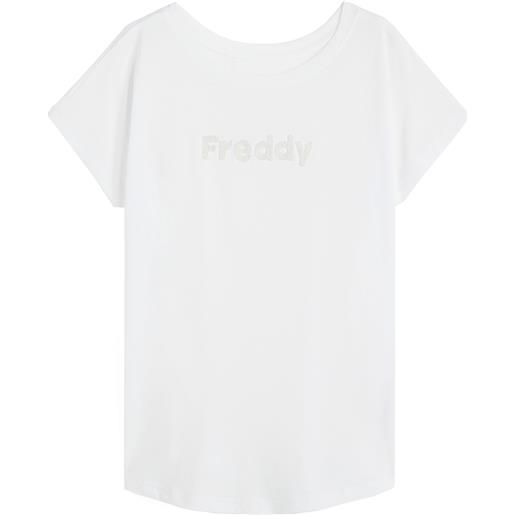 Freddy t-shirt comfort bifronte da donna con perline applicate