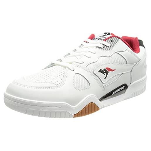 KangaROOS ultralite og np, sneakers unisex-adulto, bianco rosso, 41 eu