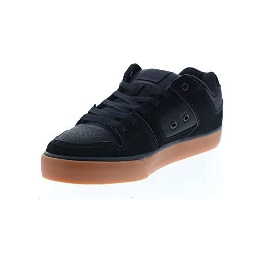 DC puro, scarpe da skateboard uomo, black gum black, 45 eu