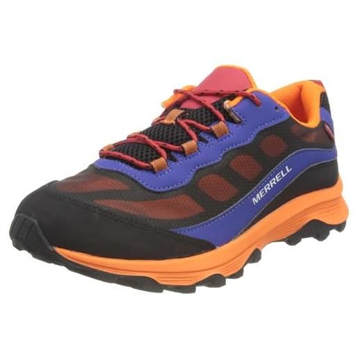 Merrell moab speed low wtrpf, scarpa da ginnastica, blue black orange, 35 eu