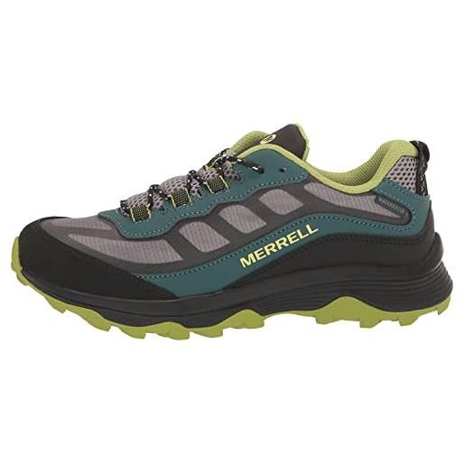 Merrell moab speed low wtrpf, scarpe da escursionismo, blue, 29 eu
