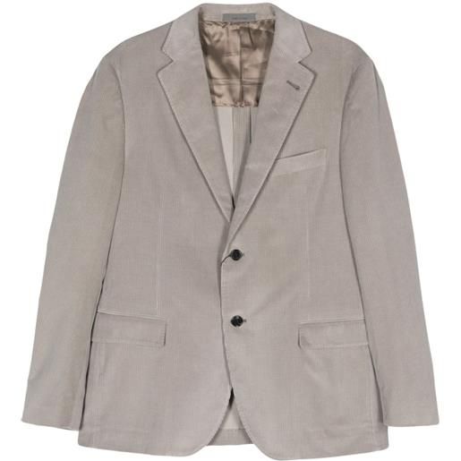 Corneliani blazer a coste monopetto - grigio