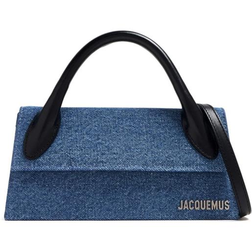 Jacquemus borsa le chiquito long denim - blu