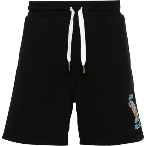 Casablanca shorts sportivi le jeu colore - nero