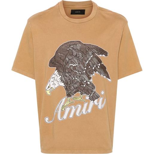 AMIRI t-shirt con stampa - marrone