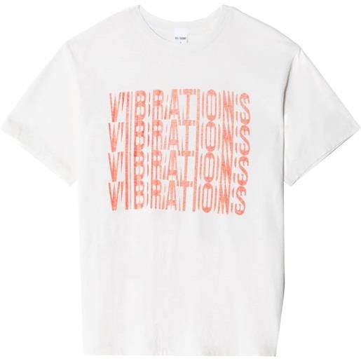 RE/DONE t-shirt easy vibrations anni '90 - bianco