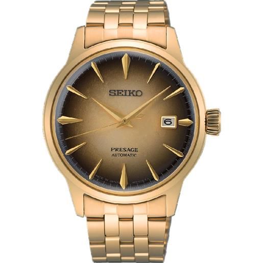 Seiko Watch orologio seiko presage cocktail pvd quadrante oro con cinturino acciaio