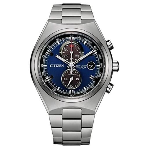 Citizen orologio cronografo eco-drive uomo con cinturino in titanio ca7090-87l