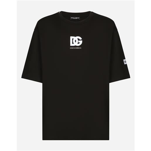 Dolce & Gabbana t-shirt manica corta con patch dg logo