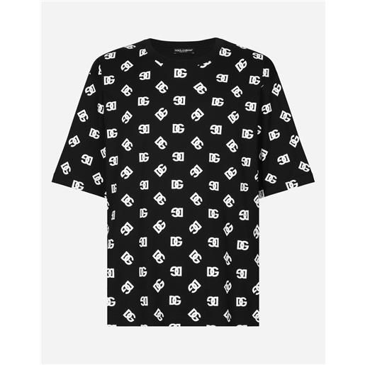 Dolce & Gabbana t-shirt manica corta in cotone dg monogram
