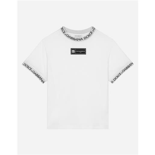 Dolce & Gabbana t-shirt in jersey con etichetta logata