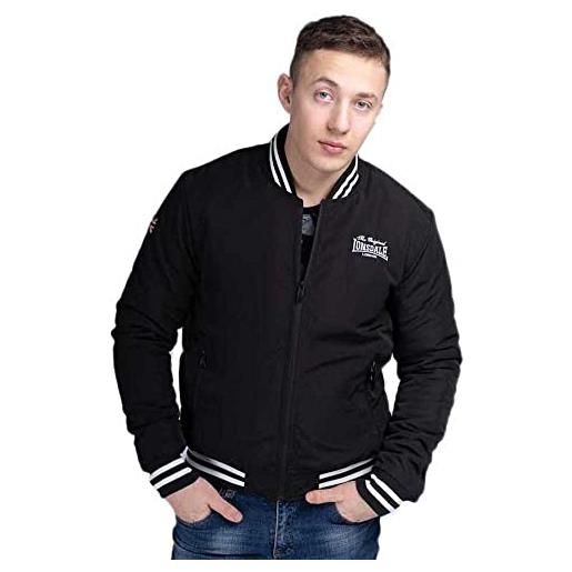 Lonsdale men lightweight jacket trusthorpe, colore: black/white, taglia: m