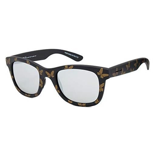 Italia Independent 0090t-flw-071 occhiali da sole, multicolore (nero/marrón), 50.0 donna