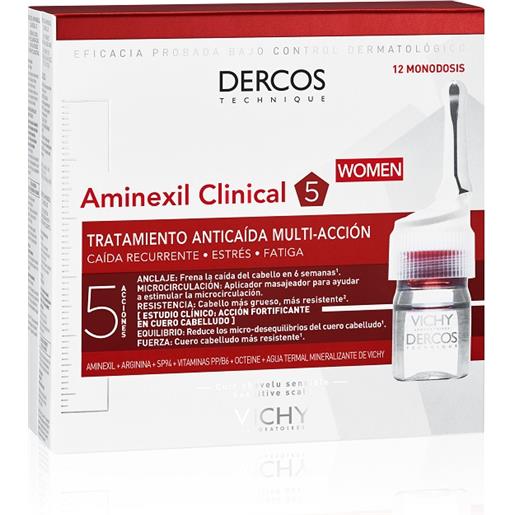Dercos vichy Dercos aminexil trattamento anticaduta donna 12 fiale 12 x 6 ml