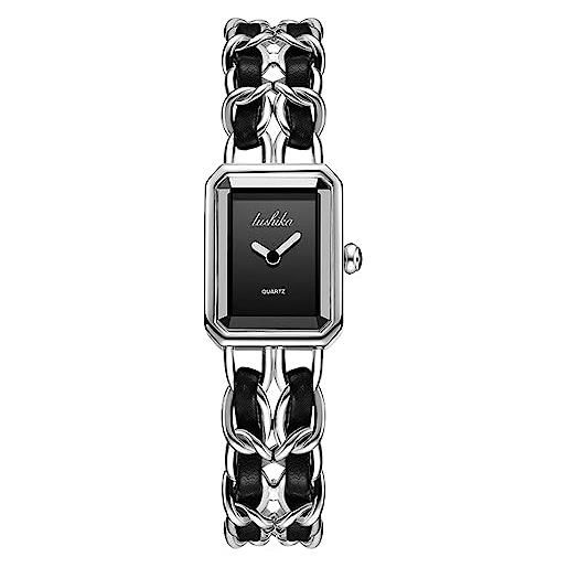 RORIOS orologi analogico quarzo donna orologi da polso collezione quadrato orolog damas abito orologi vendemmia minimalista orologio impermeabile da bracciale