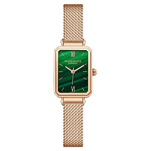 RORIOS donna orologio impermeabile analogico al quarzo orologio con cinturino in oro rosa acciaio inox orologi da polso elegante orologio per donna