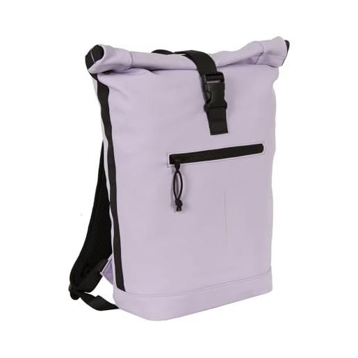 New Rebels mart new york rolltop backpack 16l zaino unisex adulto, viola, 30x12x43cm, casual