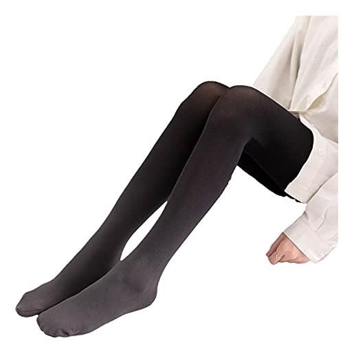 UKKO collant di velluto donne 120d collant di velluto color sfumato colore opaco calze senza cuciture collant-black, one size
