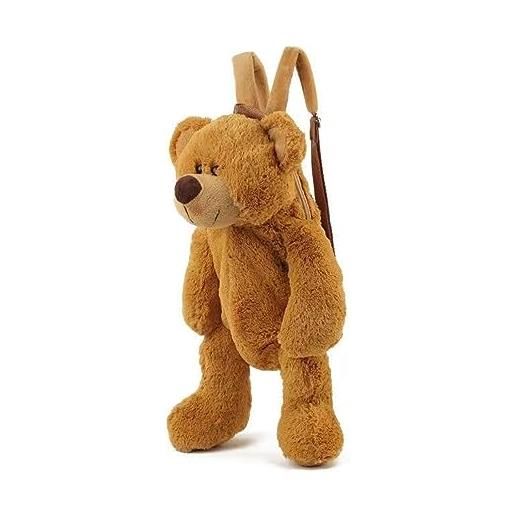 DANETI zaino 13 modelli teddy bear zaini di peluche per adulti zaino koala plush donna borsa regalo per ragazze lightbrownrabbit