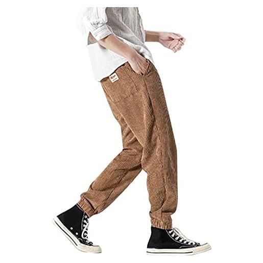 Generic pantaloni velluto uomo - pantaloni larghi in peluche da uomo invernali con pantaloni casual da cintura pantalone militare tattico