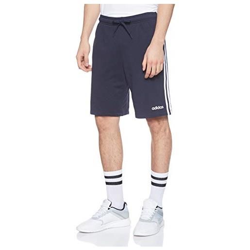 Adidas essentials 3 stripes short french terry, pantaloncini sportivi uomo, blu (legend ink), s