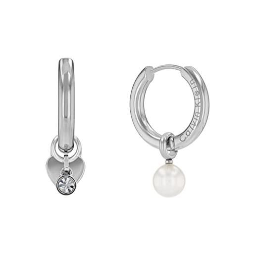 Calvin Klein orecchini pendenti da donna collezione huggie gift set - 35700001