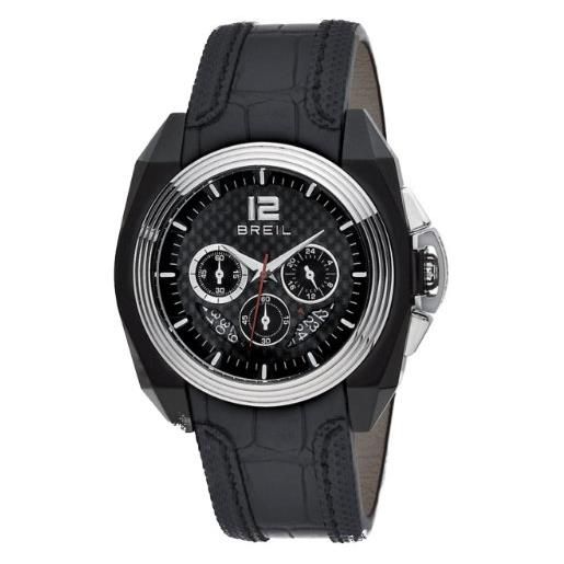 Breil bw0325 orologio cronografo da uomo mito con cinturino nero, nero/nero, colore: ral