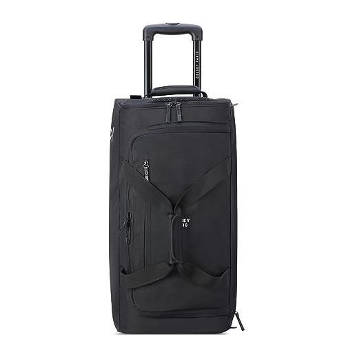 DELSEY PARIS delsey maubert 2.0 - borsa da viaggio con 2 ruote, 64 cm, nero, m, valigia