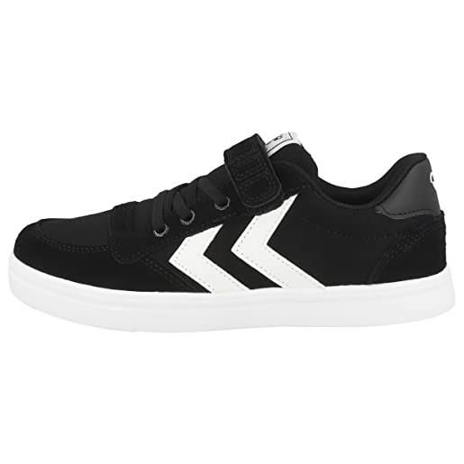 hummel slimmer stadil low jr, scarpe da ginnastica, nero, 27 eu