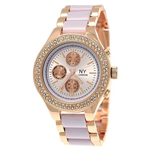 Ny Damenuhren ny designer orologio da donna exclusive donna con strass in cronografo orologio da polso lilla rose gold con orologi box