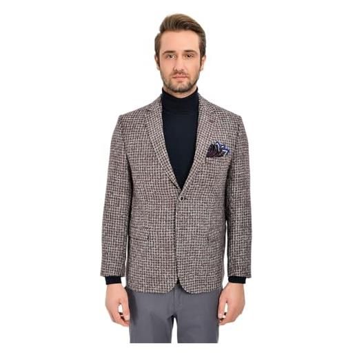 Bonamaison jacke regular fit 4 drop business suit jacket, nero, standard men's