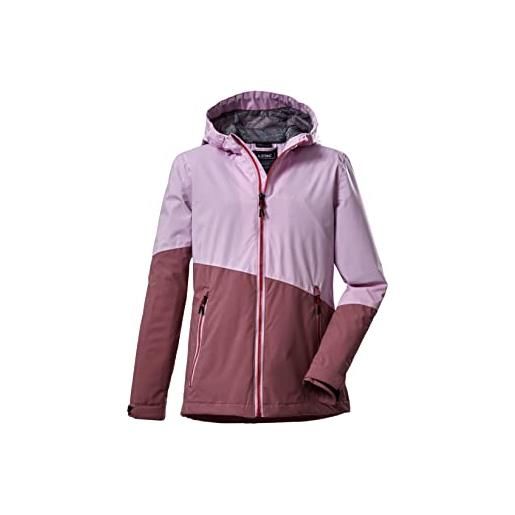Killtec girl's giacca funzionale/giacca outdoor con cappuccio kos 206 grls jckt, light pink, 140, 39103-000