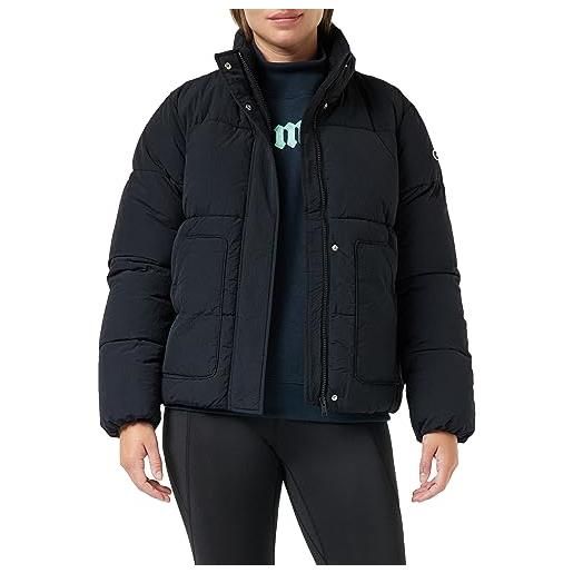 Champion rochester 1919 outdoor w - nylon high-neck giacca, bianco sporco college, donna fw23