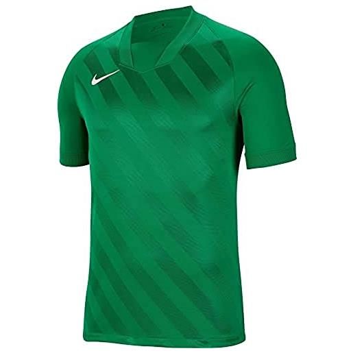 Nike dri-fit challenge 3 jby, maglia manica corta bambino, pino verde/verde del pino/bianco, m
