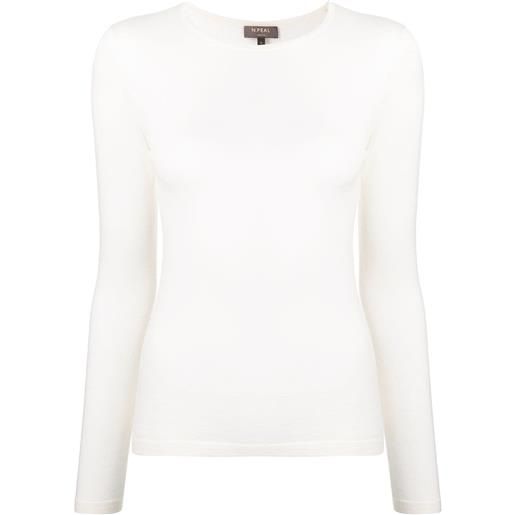 N.Peal maglione girocollo - bianco