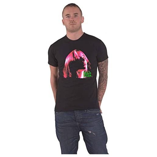 Billie Eilish t shirt neon shadow rosa logo nuovo ufficiale unisex nero size xl