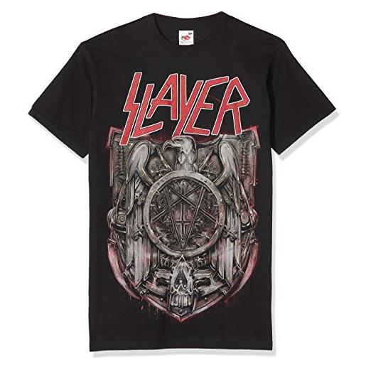 Slayer medal 2013/2014 dates (ex-tour) (back print) t-shirt, nero (black black), small uomo